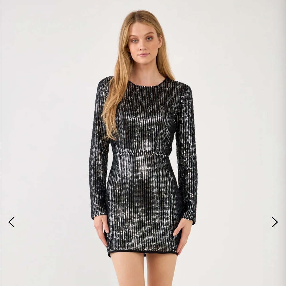 Silver sequin dress Endless Rose